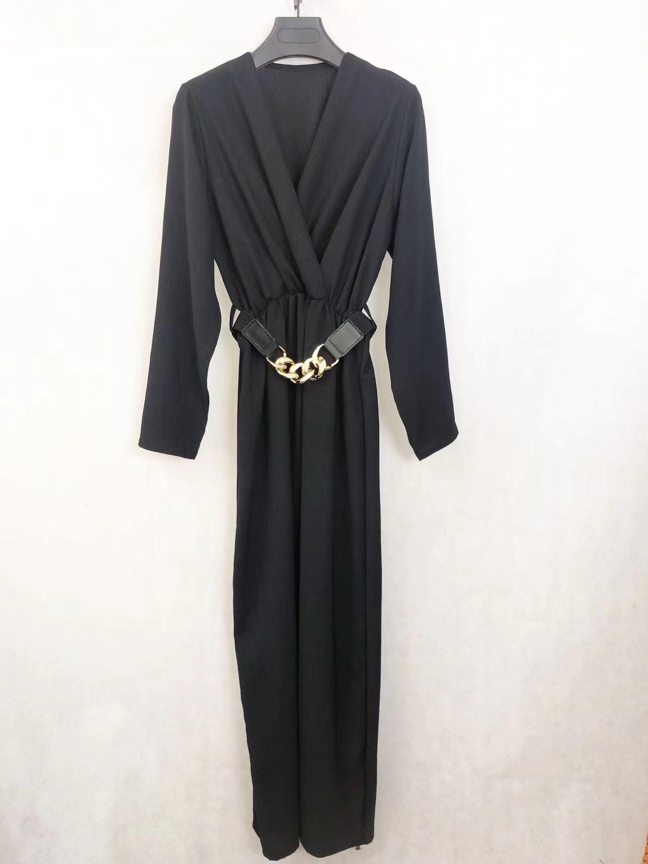 Robe Longue Ceinture Noir – Image 6
