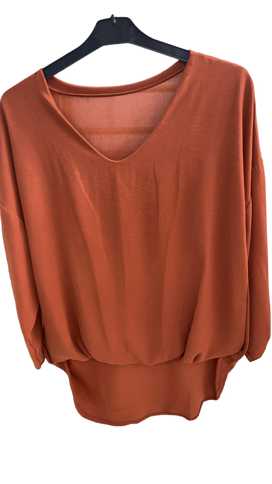 Blouse Asymétrique Terracota – Image 9