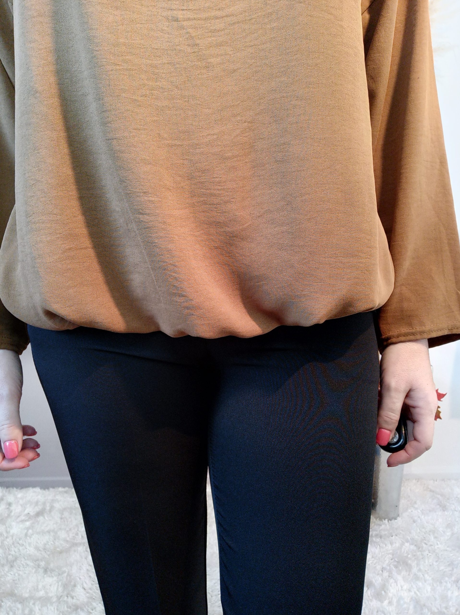 Blouse Asymétrique Brun – Image 7