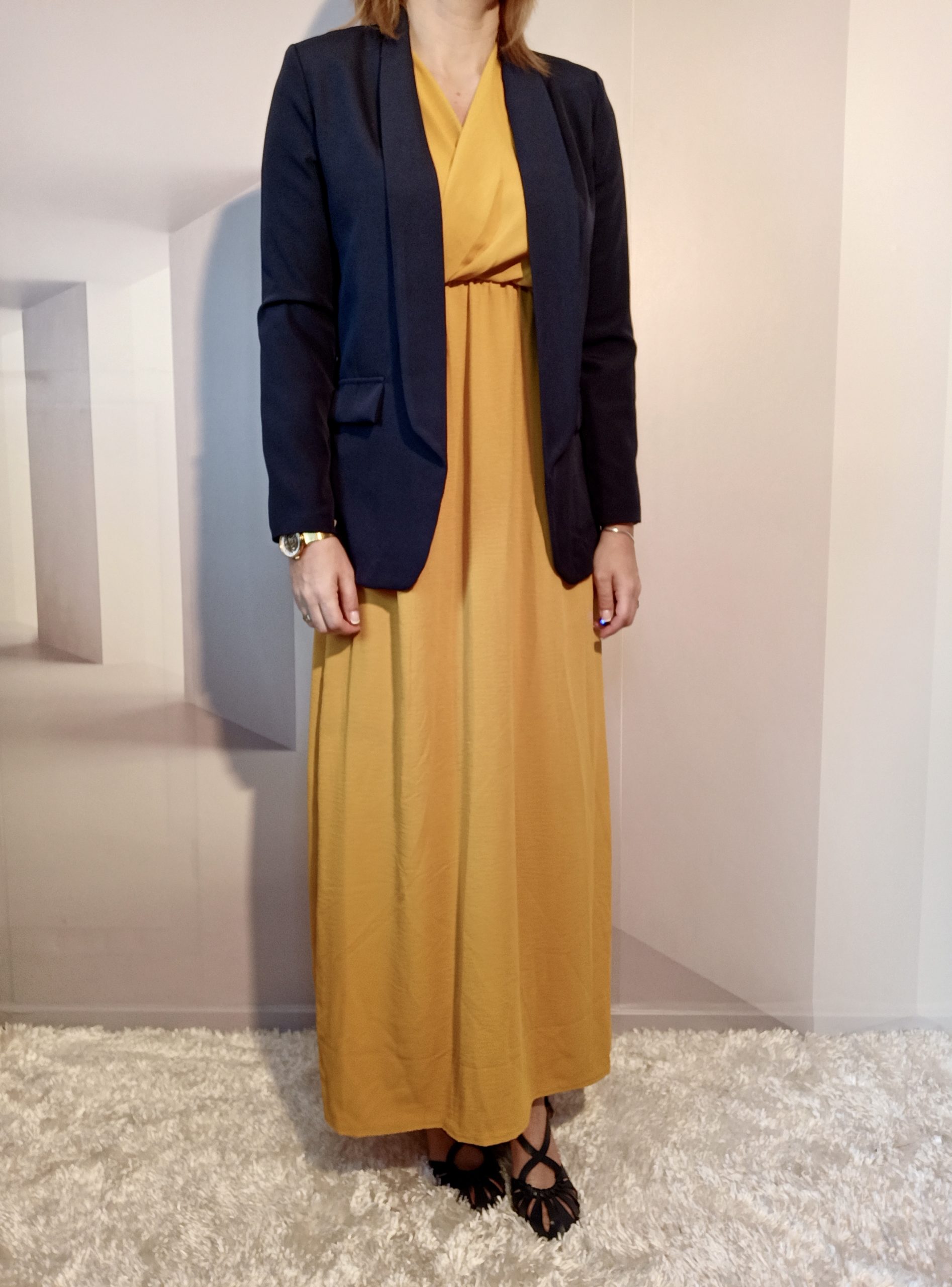 Robe Longue Moutarde – Image 3
